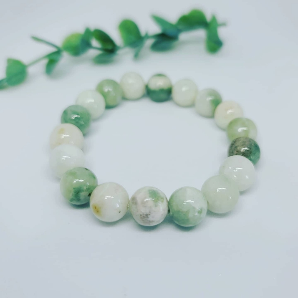 Natural Jade, Grade A, beaded bracelet